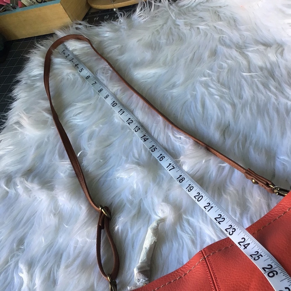 The Sak Coral and Brown Crossbody Bag - Picture 5 of 5